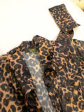 Sheer Leopard Blouse - sky williams collections