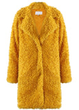 Faux Fur Teddy Long Coat - sky williams collections