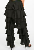 Layered Chiffon Frill Trouser - sky williams collections