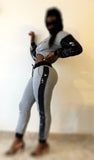 Grey Star Sequence Fashion Tracksuit - sky williams collections