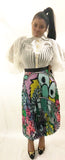 Character Print Pleated Skirt - sky williams collections