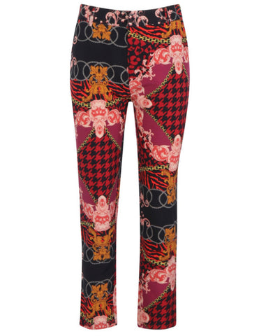 Mixed Chain Print Trouser - sky williams collections
