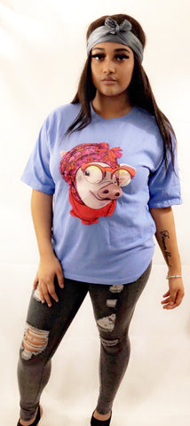 3D Granny Pig T-shirt - sky williams collections