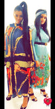 Print Plated Maxi Dress - sky williams collections