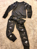 Sequence patchwork Fashion Tracksuit - sky williams collections