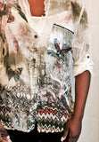 Sequin and Embellished Butterfly Pocket Blouse (Available in other shades) - sky williams collections