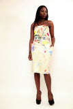 Sun Flower Boobtube Dress by Nicole Farhi - sky williams collections