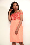 Orange Basket Linen Dress - sky williams collections