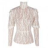 Beautifully Laced Top ( Available in Cream and Black ) - sky williams collections