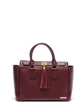 Anna Luchini Tassel Front Handbag - sky williams collections